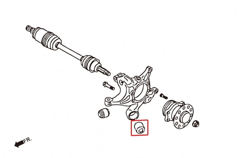 Hardrace Rear Knuckle Trailing Arm Bush