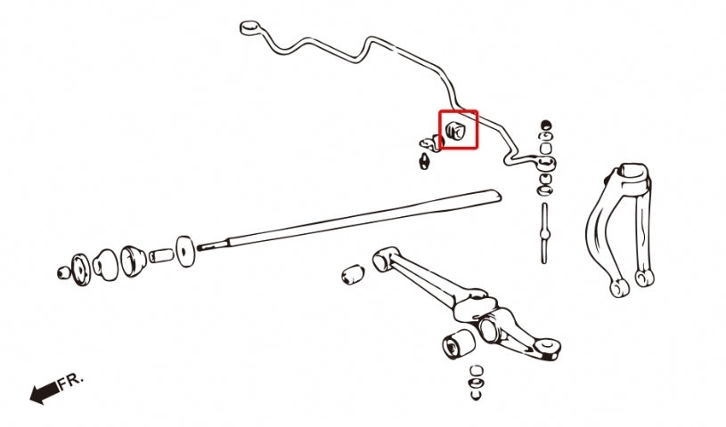 Hardrace 21mm Front Sway Bar Bush