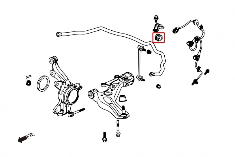 Hardrace 20mm Front Reinforced Swaybar Bush