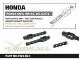 Hardrace Rear Lower Control Arm Black w/Rubber Bush