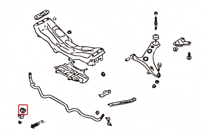 Hardrace 18mm Front Reinforced Sway Bar Bush