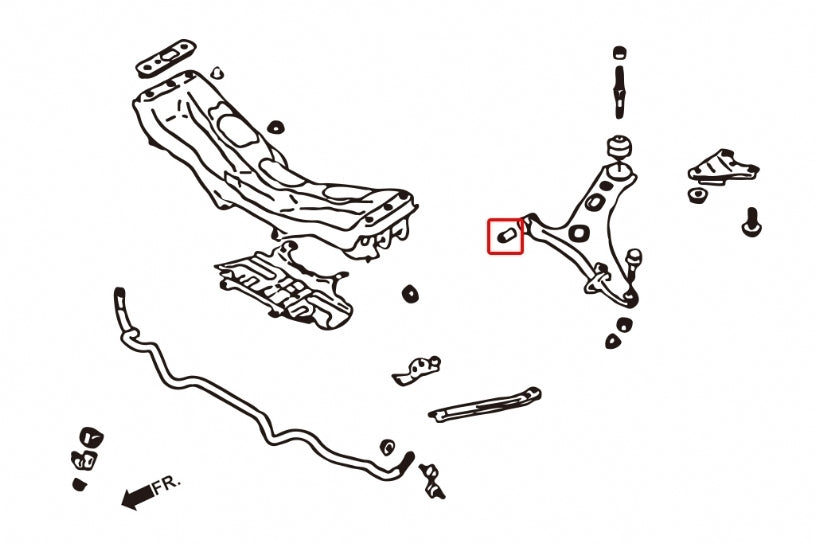 Hardrace Front Lower Arm Bush Small Rubber