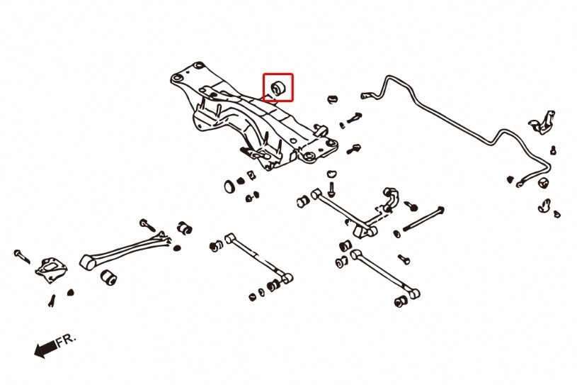 Hardrace Rear Diff To Subframe Bush