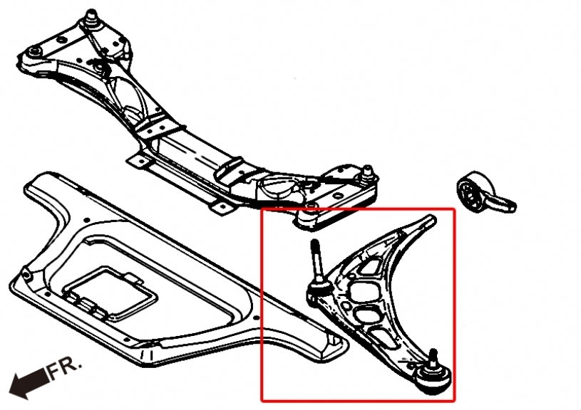 Hardrace Front Lower Control Arms w/Roll Centre