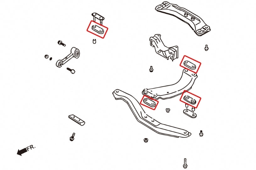 Hardrace Transmission Crossmember Bush