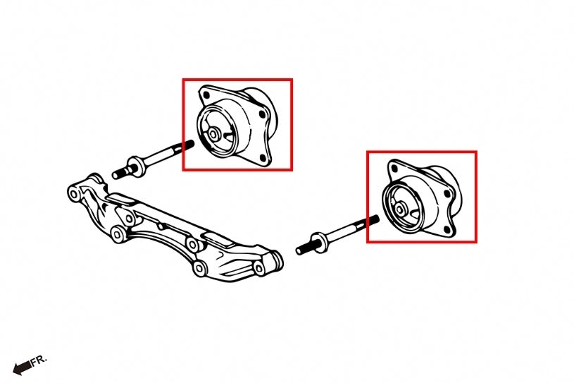 Hardrace Reinforced Diff Mount Rear Side