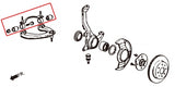 Hardrace Front Upper Arm Bush/Hardware Kit
