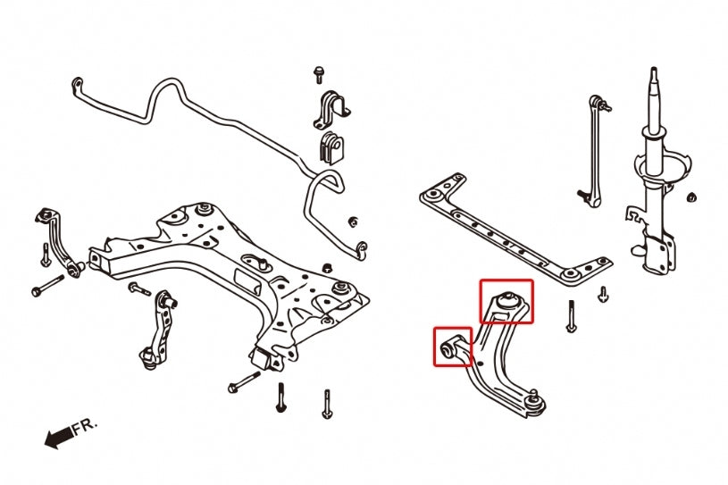 Hardrace Front Lower Control Arm Bush