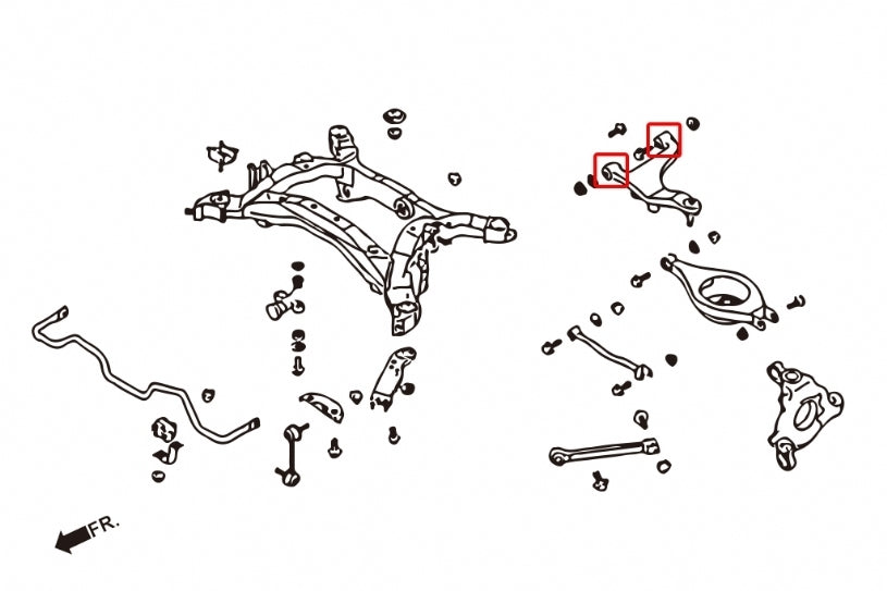 Hardrace Rear Upper Arm Bush Rubber
