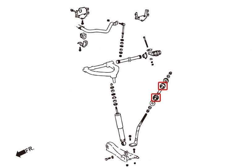 Hardrace Front Tension/Caster Rod Bush