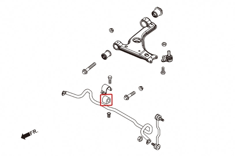 Hardrace 17mm Front Swaybar Bush