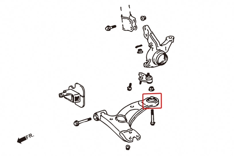 Hardrace Front Lower Arm Bush 2Pcs