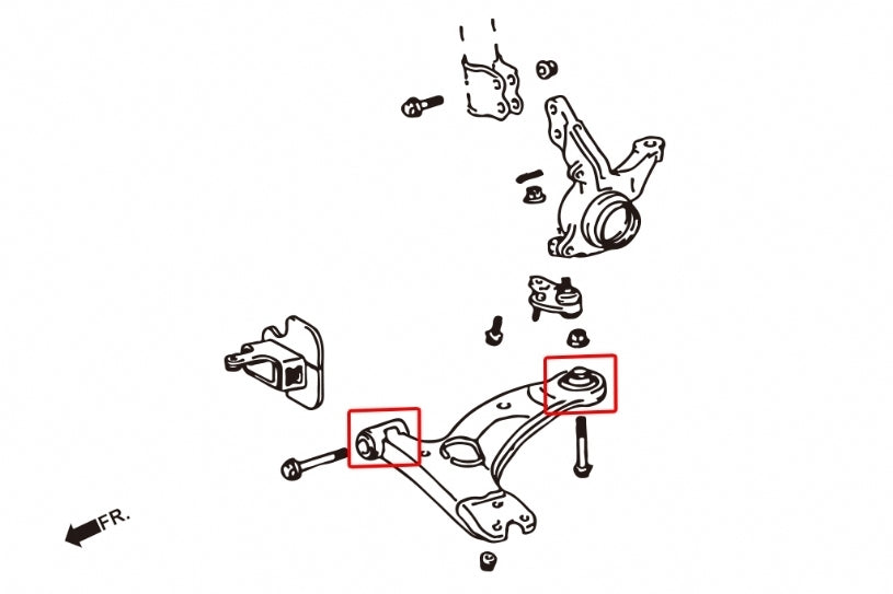 Hardrace Front Lower Arm Bush 4Pcs