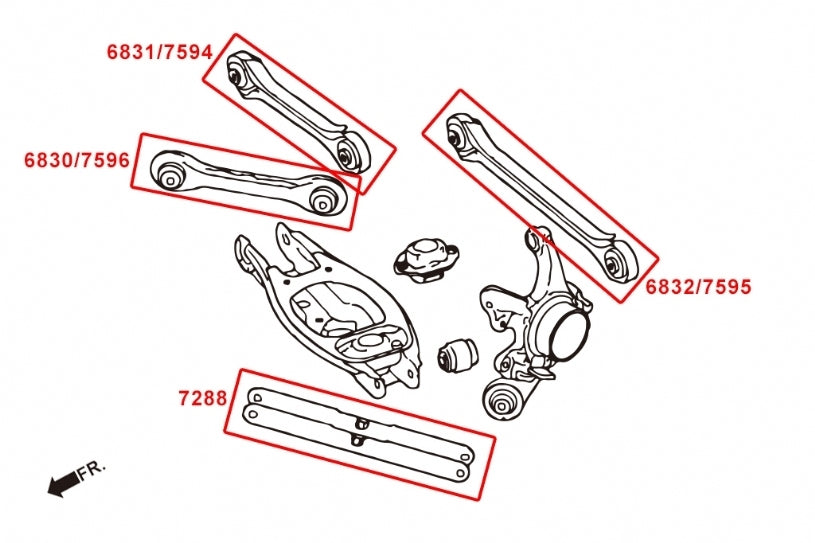 Hardrace Rear Trailing Arm