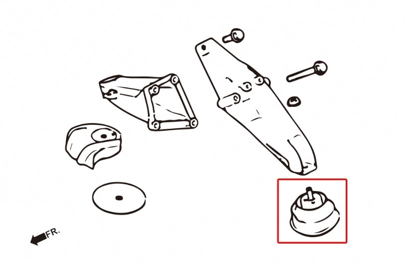 Hardrace Hardened Engine Mount & Transmission Mount 4Pcs Set (Street)