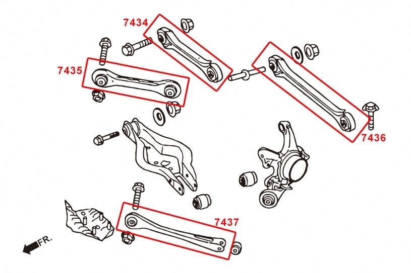 Hardrace Rear Camber Kit Pillowball