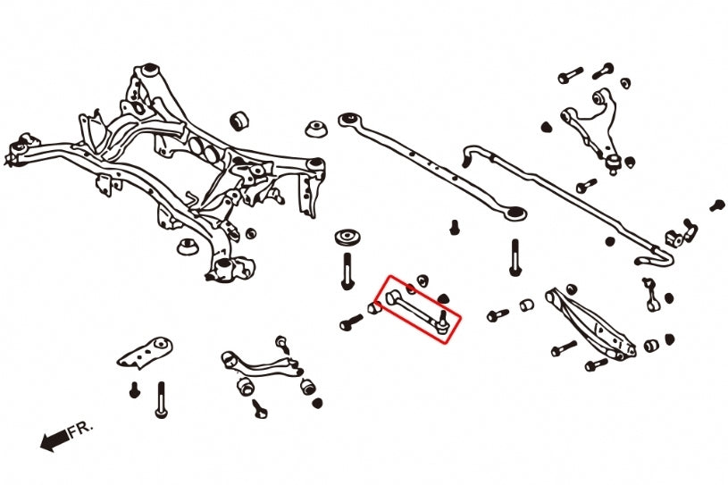 Hardrace Rear Toe Control Arm Rubber