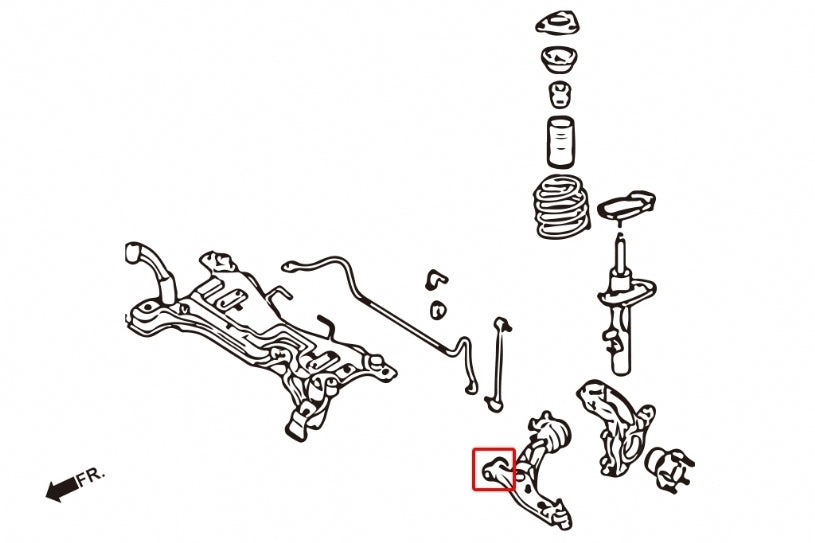 Hardrace Front Lower Arm Bush Front Side 2Pcs