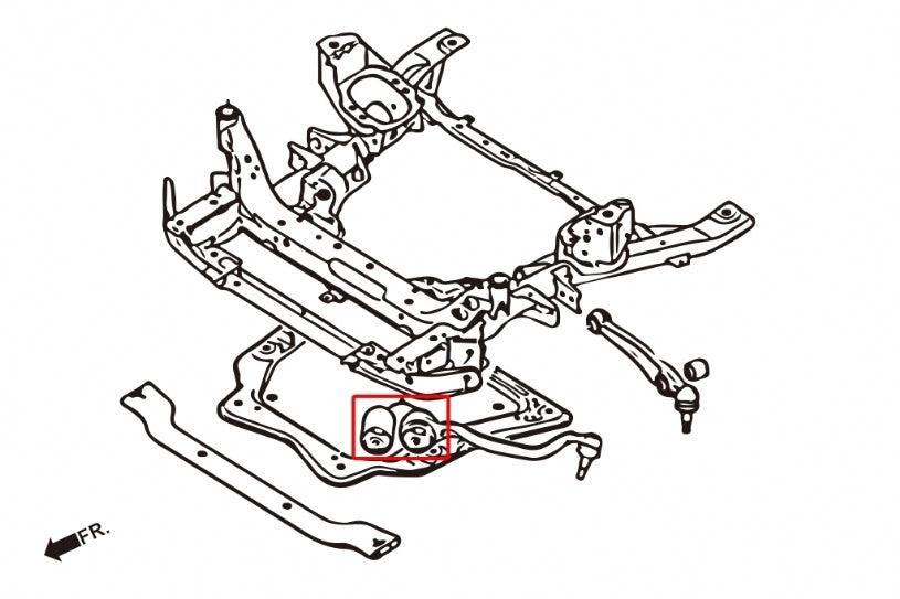 Hardrace Front Front Lower Arm Bush Rubber