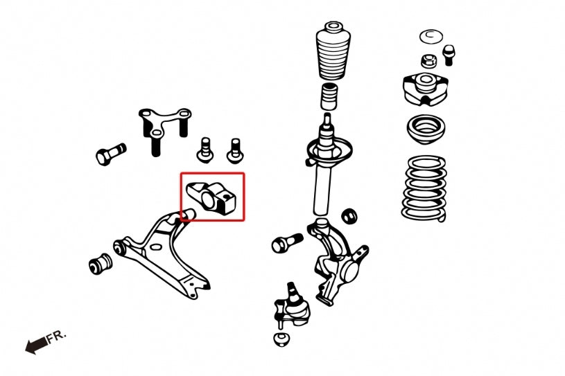 Hardrace Front Lower Control Arm Bush