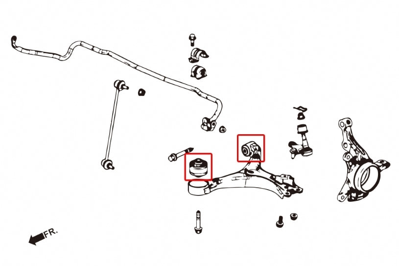 Hardrace Front Lower Arm Bush Rubber