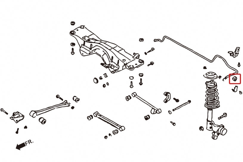 Hardrace 19mm Rear Reinforced Sway Bar Bush