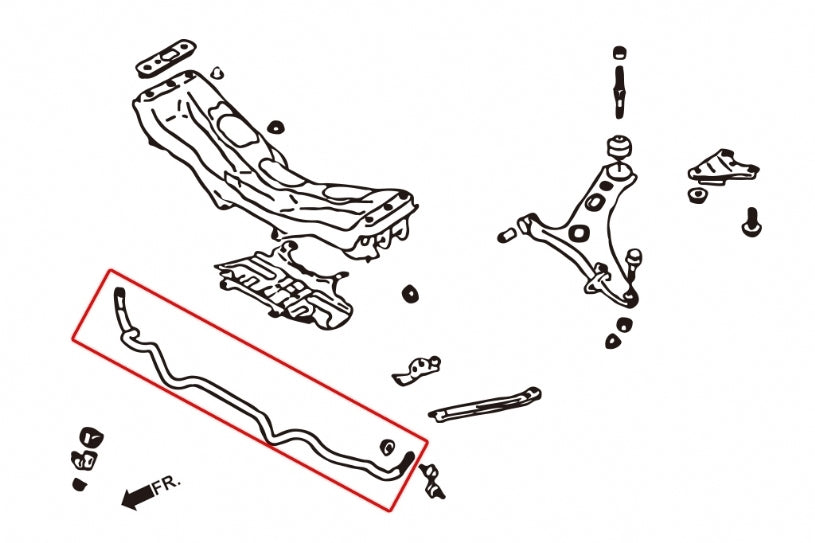 Hardrace 28mm Front Sway Bar