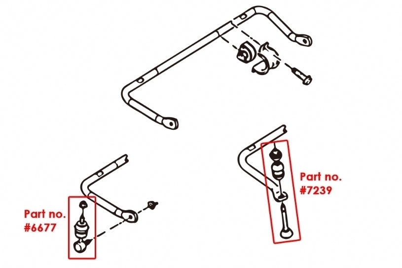 Hardrace 22mm Rear Sway Bar w/Links