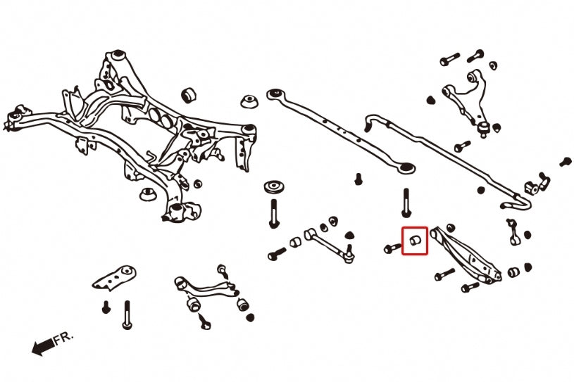 Hardrace Rear Lower Arm Bush