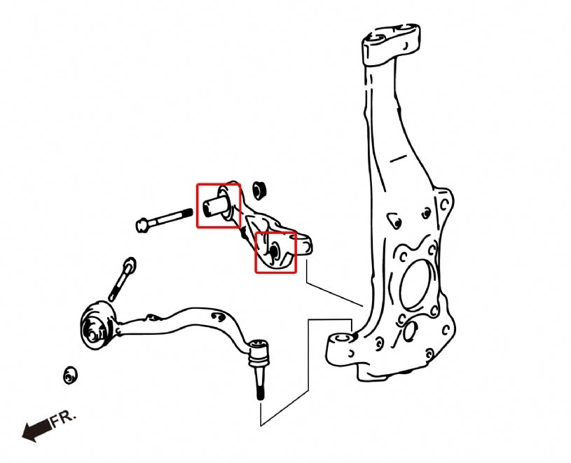 Hardrace Front Lower Straight Arm Bush