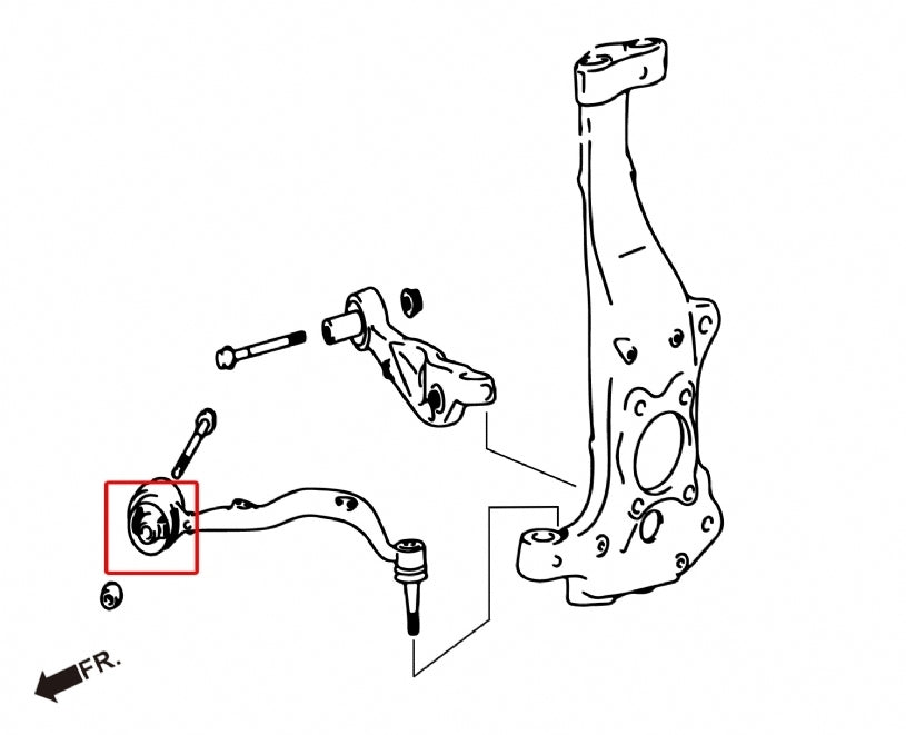 Hardrace Front Lower Curve Arm Bush