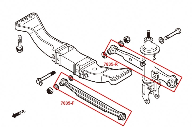 Hardrace Rear Front Arm