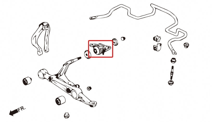 Hardrace Front Compliance Bush Pillowball