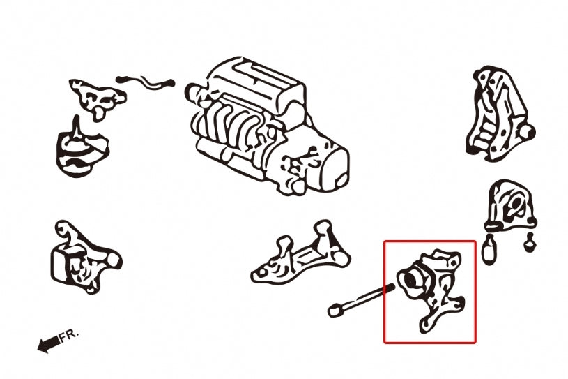 Hardrace Hardened Transmission Mount