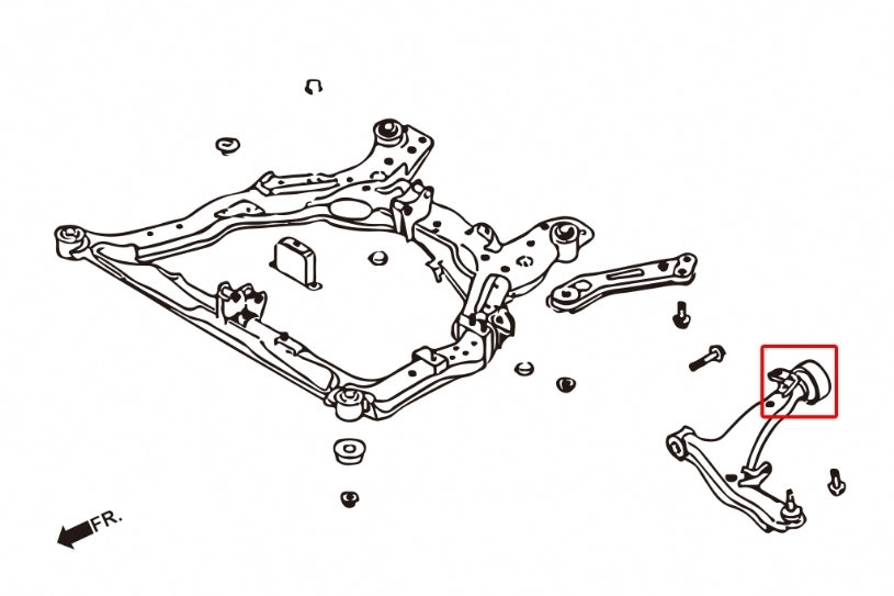 Hardrace Front Lower Arm Bush Rear