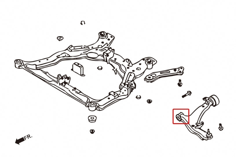 Hardrace Front Lower Arm Bush Front