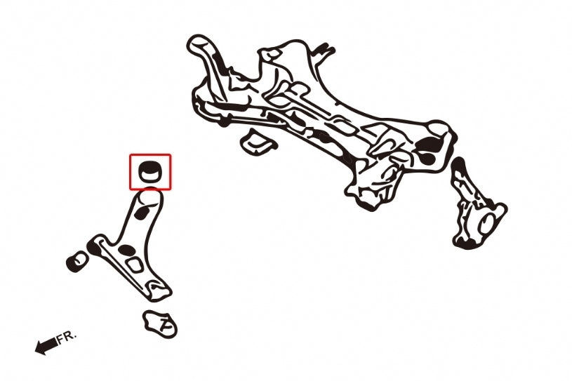 Hardrace Front Lower Arm Rear Side Bush