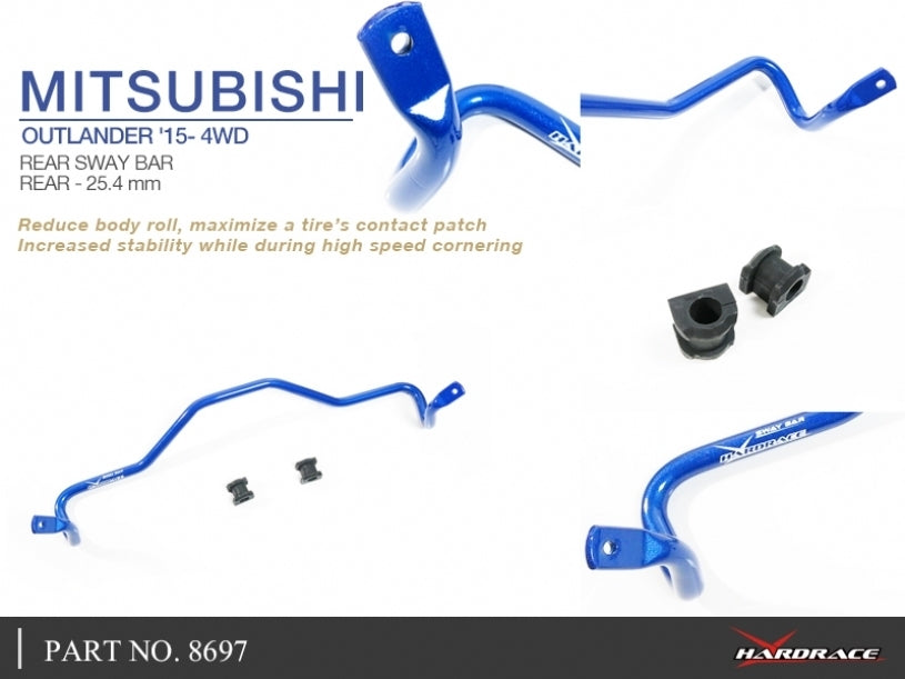 Hardrace 25.4mm Rear Sway Bar