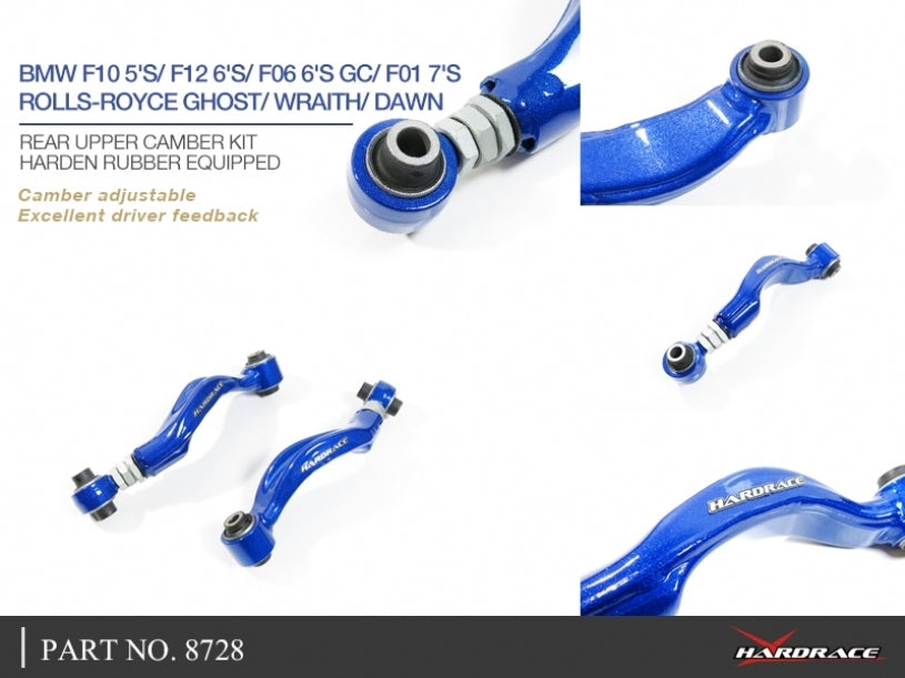 Hardrace Rear Upper Camber Kit Rubber