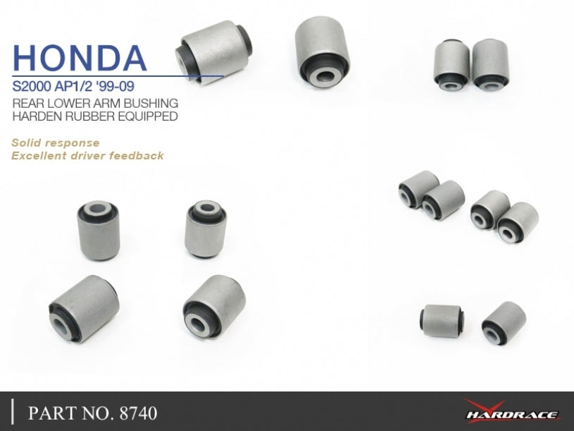 Hardrace Rear Lower Arm Bush 4Pcs Set Rubber