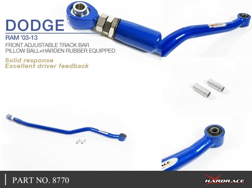 Hardrace Front Adj Track Bar (Pillowball+Rubber)
