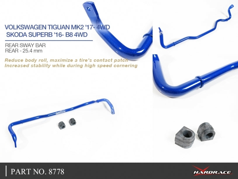 Hardrace 25.4mm Rear Sway Bar