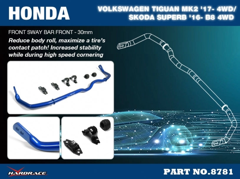 Hardrace 30mm Front Sway Bar