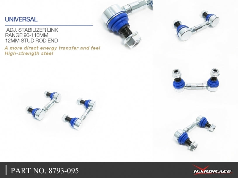 Hardrace Adj Sway Bar Endlink 90-110mm