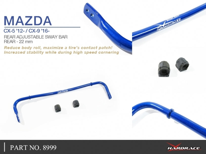 Hardrace 22mm Rear Adj Sway Bar