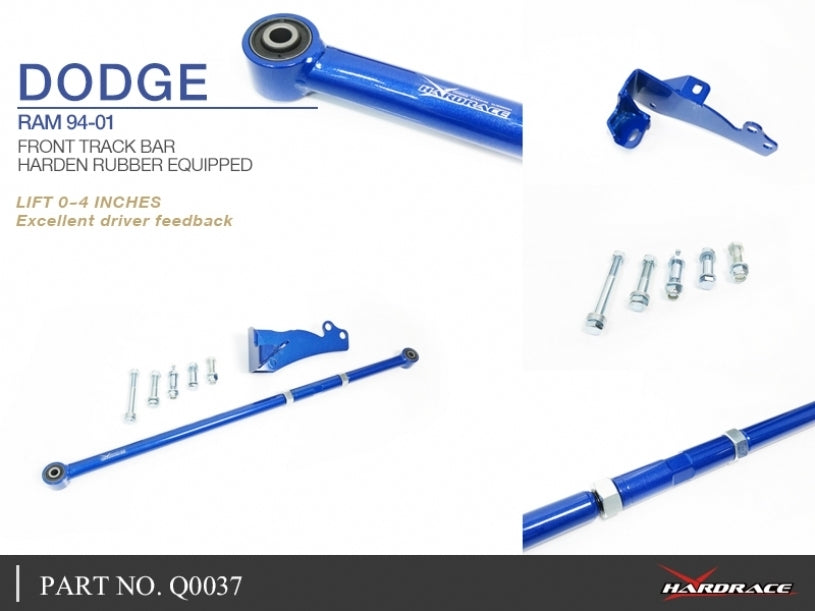Hardrace Front Track Bar Lift 0-4" Rubber