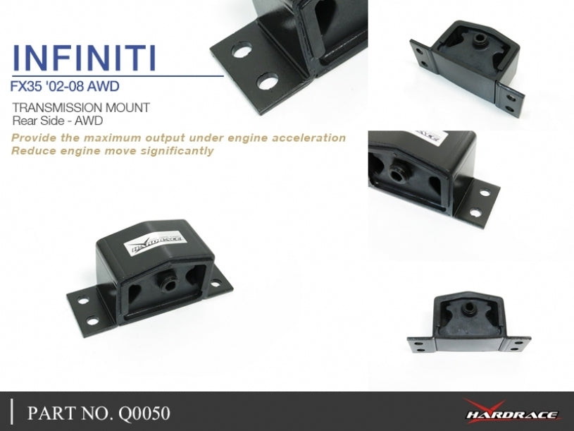 Hardrace Hardened Transmission Mount Rear Side