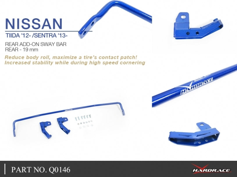 Hardrace 19mm Rear Add-On Sway Bar