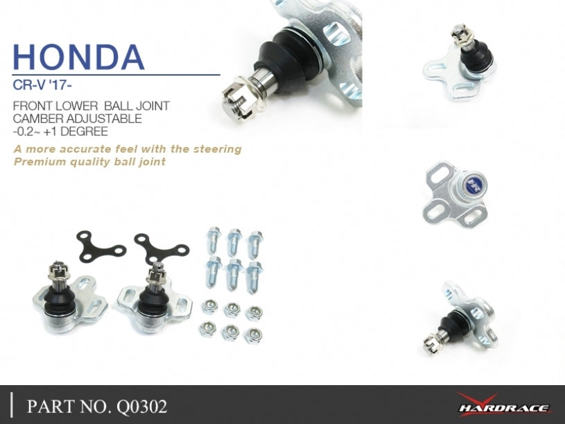 Hardrace Camber Adj Front Lower Ball Joint -2 to +1