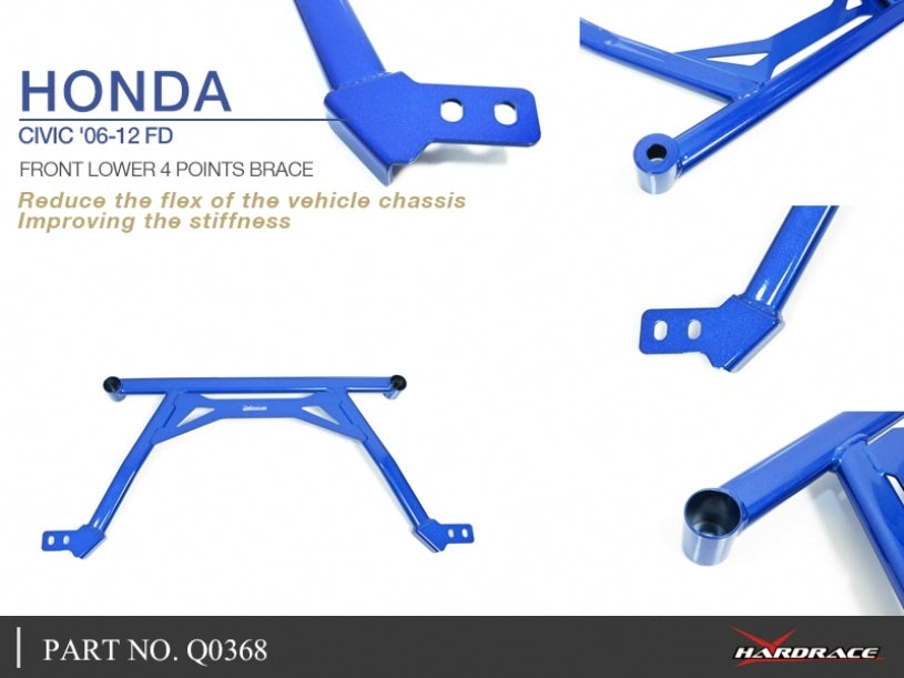 Hardrace Front Lower 4 Point Brace